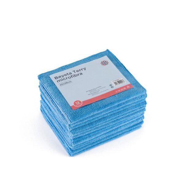 Bayeta terry microfibra 40*36cm pack 12